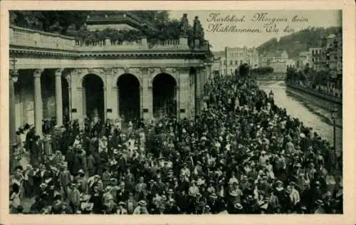 Ak Karlovy Vary Karlsbad Stadt, Mühlbrunnen Kolonnade