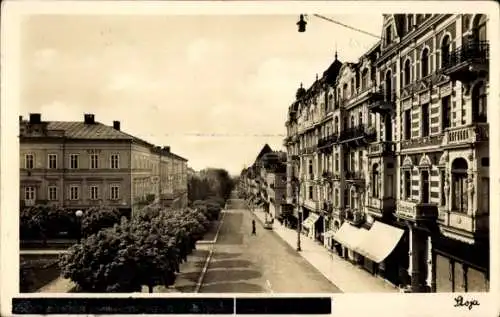 Ak Mariánské Lázně Marienbad Region Karlsbad, Straßenansicht