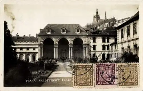 Ak Praha Prag Tschechien, Waldstein-Garten am Senatspalast