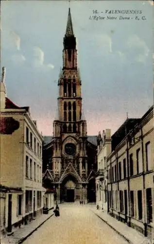 Ak Valenciennes Nord, l'Eglise Notre Dame