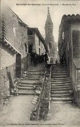 Ak Monclar de Quercy Tarn et Garonne, Ancienne Rue