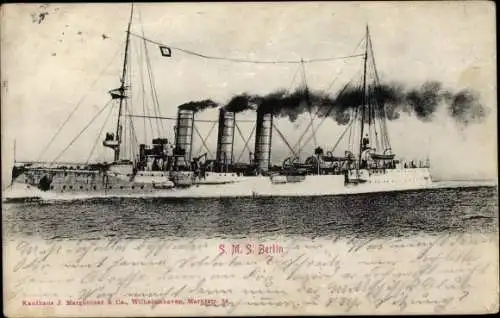 Ak Deutsches Kriegsschiff, SMS Berlin, Kaiserliche Marine