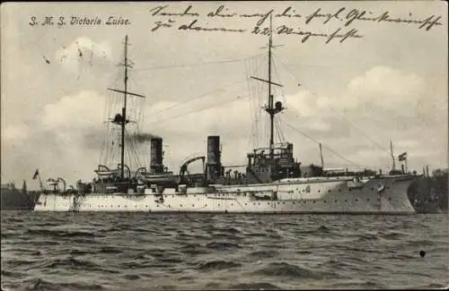 Ak Deutsches Kriegsschiff, SMS Viktoria Luise, Großer Kreuzer