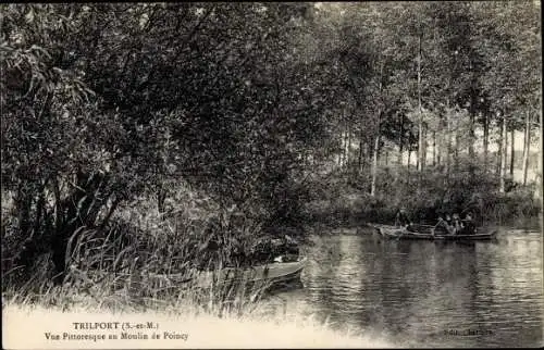 Ak Trilport Seine et Marne, Moulin de Poincy