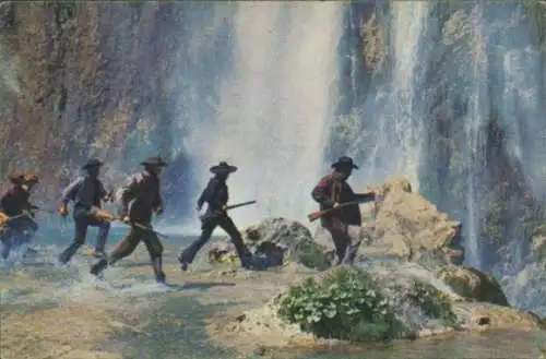 Sammelbild Karl May, Filmszene, Winnetou III, Unter Geiern, Nr. 150