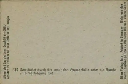 Sammelbild Karl May, Filmszene, Winnetou III, Unter Geiern, Nr. 150