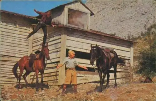 Sammelbild Karl May, Filmszene, Winnetou III, Unter Geiern, Nr. 207