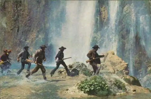 Sammelbild Karl May, Filmszene, Winnetou III, Unter Geiern, Nr. 150