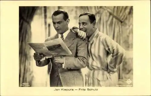 Ak Schauspieler Jan Kiepura, Fritz Schulz, Filmszene