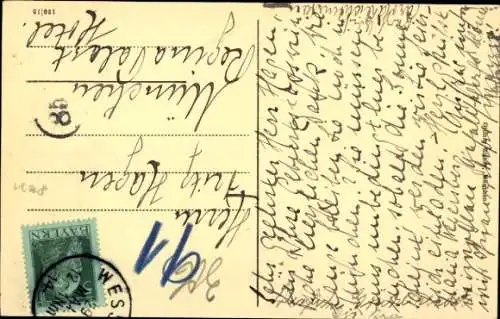 Ak Wessling, Panorama, Wörthsee, Seerosen