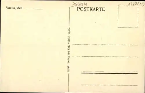 Ak Vacha in der Rhön Thüringen, Rathaus