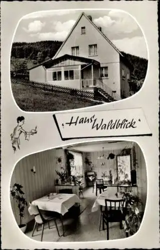 Ak Hallenberg im Sauerland, Pension Haus Waldblick