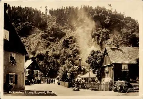 Ak Falkenstein (bei Probstzella) Ludwigsstadt in Oberfranken, Straße, Häuser