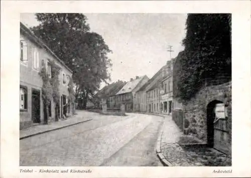 Ak Triebel im Vogtland, Kirchplatz, Kirchstraße