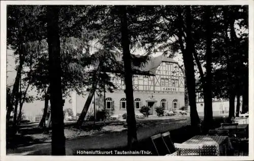 Ak Tautenhain in Thüringen, Waldgashaus zur Kanone, Inh. Hermann Sörgel