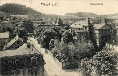 Ak Pößneck in Thüringen, Schützenhaus