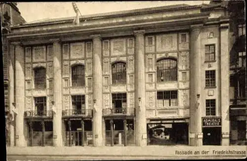 Ak Berlin Mitte, Fassade an der  Friedrichstraße, Admirals Theater