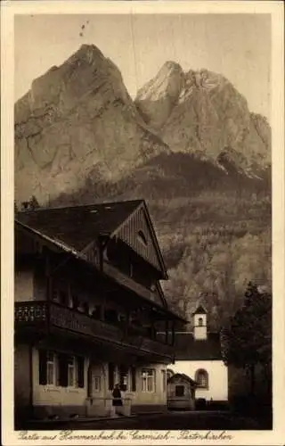 Ak Hammersbach Grainau in Oberbayern, Pension