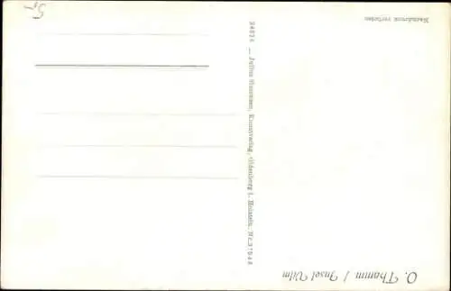 Wanderkarte Ak Insel Rügen, Gesamtansicht