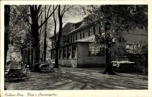 Ak Achim Niedersachsen, Restaurant Zum Badener Berg, Besitzer H. Pape, Terrasse