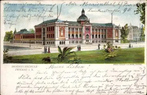 Litho Zwickau in Sachsen, Ingenieurschule