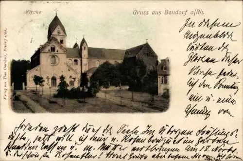 Ak Bendorf am Rhein, Kirche
