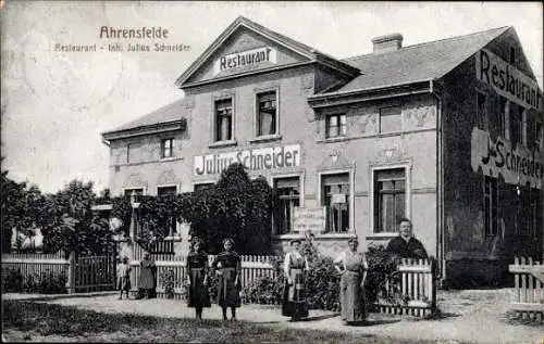 Ak Ahrensfelde bei Berlin, Restaurant Julius Schneider