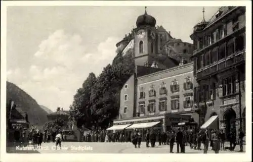 Ak Kufstein in Tirol, Oberer Stadtplatz