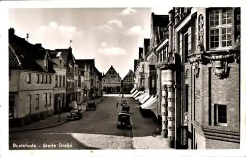 Ak Buxtehude in Niedersachsen, Breite Straße