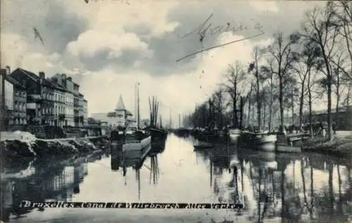 Ak Brüssel Brüssel, Willebroeck-Kanal, Allee Verte