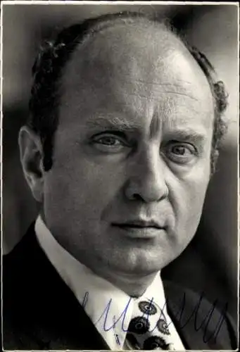 Foto Dr. Otto Graf Lambsdorff, MdB der FDP, Autogramm