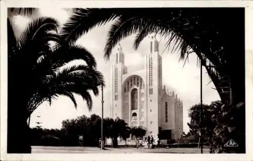 Ak Casablanca, Marokko, Kirche Sacre Coeur