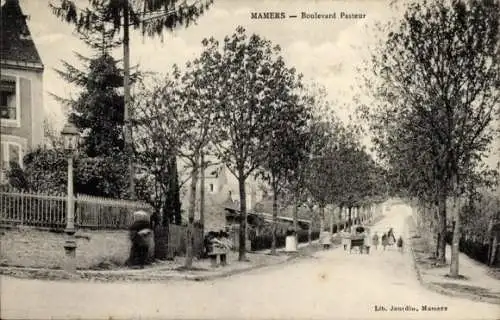 Ak Mamers Sarthe, Boulevard Pasteur