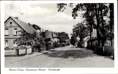 Ak Müden an der Örtze Faßberg Lüneburger Heide, Dorfstraße