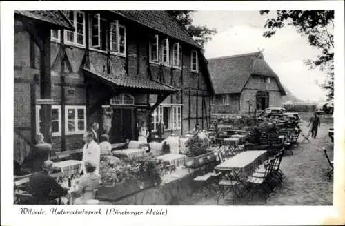 Ak Wilsede Bispingen in der Lüneburger Heide, Gasthaus Heidemuseum