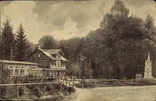 Ak Tetzelstein Elm Schöppenstedt Niedersachsen, Gasthaus C. Böker