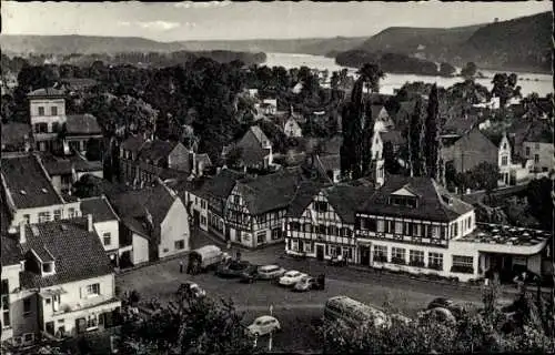 Ak Rhöndorf Bad Honnef am Rhein, am Ziepchen, Blick auf Insel Grafenwerth u. Rolandsbogen