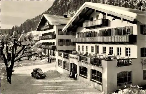 Ak Reit im Winkl Oberbayern, Gasthof zur Post, Winter