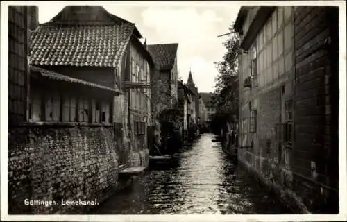 Ak Göttingen in Niedersachsen, Leinekanal