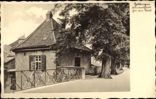 Ak Göttingen in Niedersachsen, Bismarckhäuschen am Wall