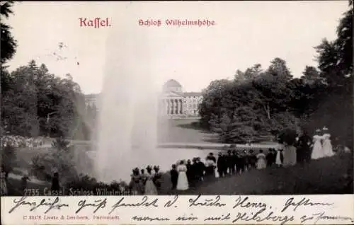 Ak Wilhelmshöhe Kassel in Hessen, Schloss Wilhelmshöhe, Park