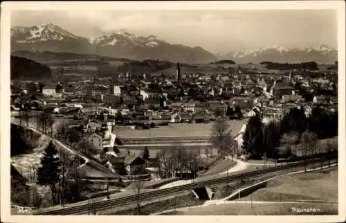 Ak Traunstein in Oberbayern, Panorama