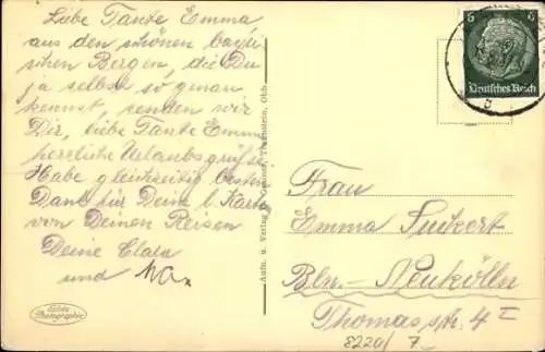 Ak Traunstein in Oberbayern, Panorama