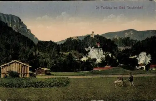 Ak Karlstein Bad Reichenhall in Oberbayern, Wallfahrtskirche St. Pankraz