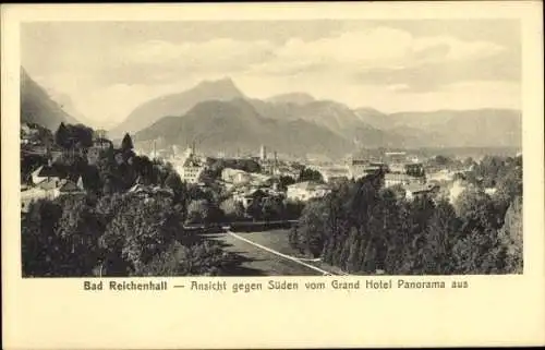 Ak Bad Reichenhall in Oberbayern, Südansicht, Blick vom Grand Hotel Panorama
