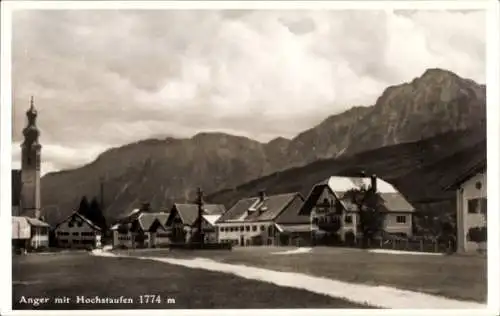 Ak Anger in Oberbayern, Teilansicht, Hochstaufen