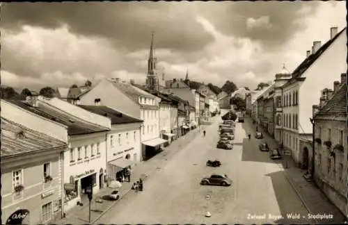 Ak Zwiesel im Bayerischen Wald, Stadtplatz