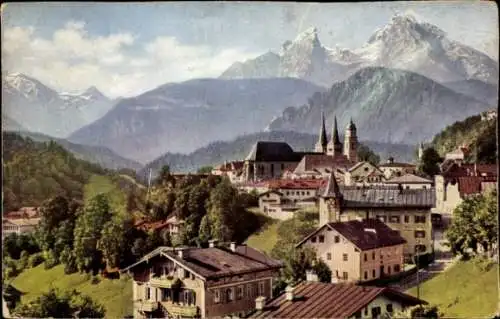 Ak Berchtesgaden in Oberbayern, Watzmann, Schönfeldspitze