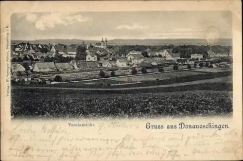 Ak Donaueschingen im Schwarzwald, Gesamtansicht