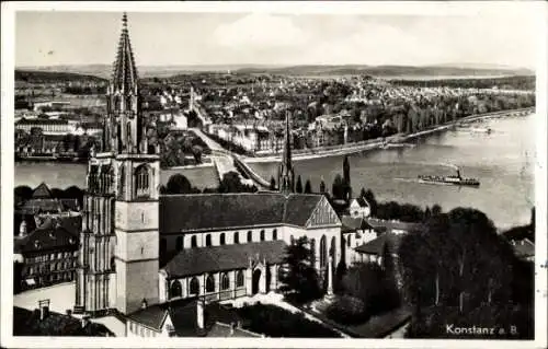 Ak Konstanz am Bodensee, Panorama